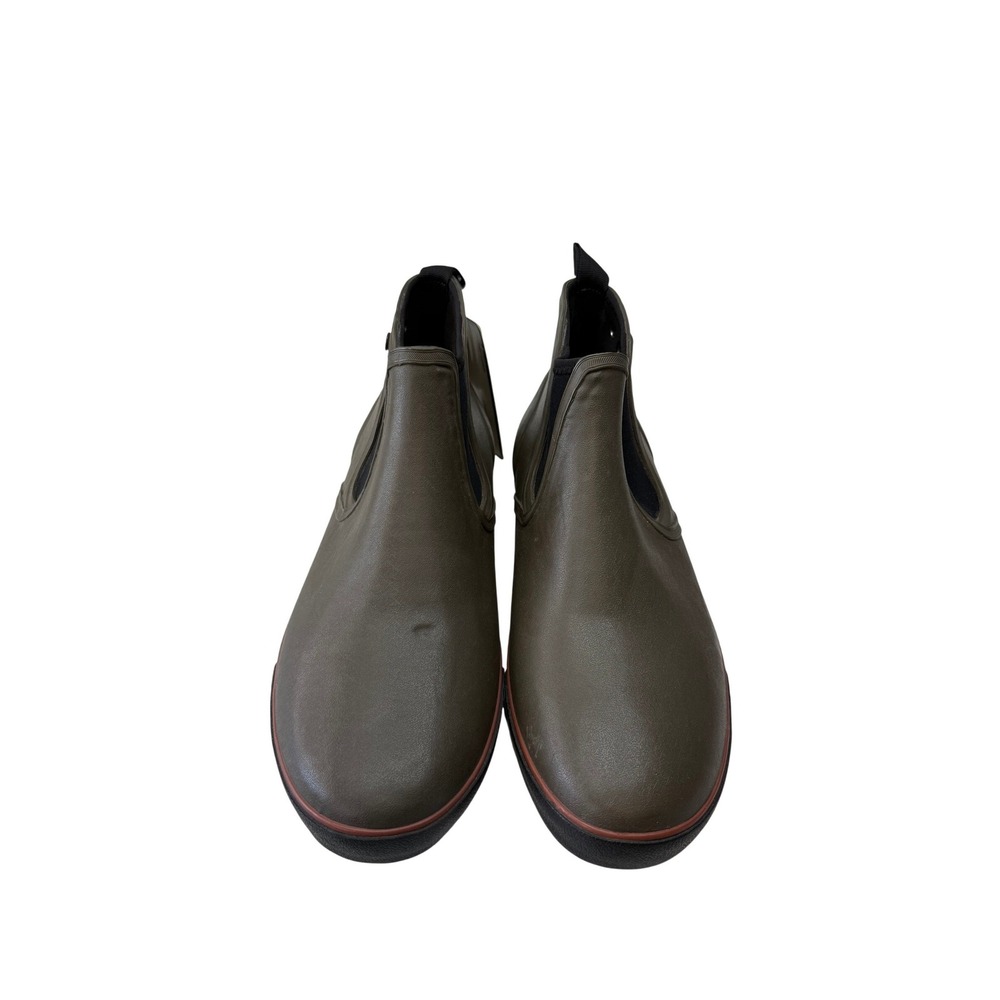 Bogs Hawthorne Mens Waterproof Rubber Chelsea Rain Boots Green 52412 Size 13 New